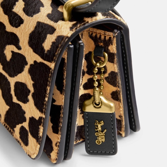 Coach Bandit Crossbody Bag In Haircalf With Leopard Print - Picture 4 of 10